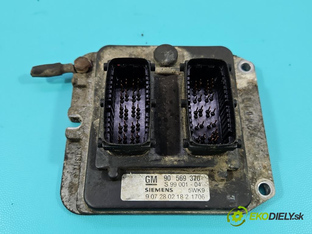 Opel Vectra B 1995-2002 1.8 16V 125 HP manual 92 kW 1796 cm3 4- riadiaca jednotka motora 90569370