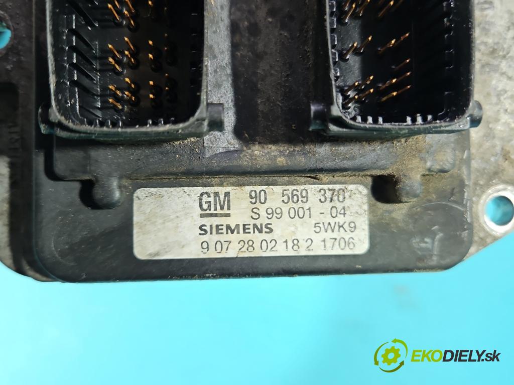 Opel Vectra B 1995-2002 1.8 16V 125 HP manual 92 kW 1796 cm3 4- riadiaca jednotka motora 90569370