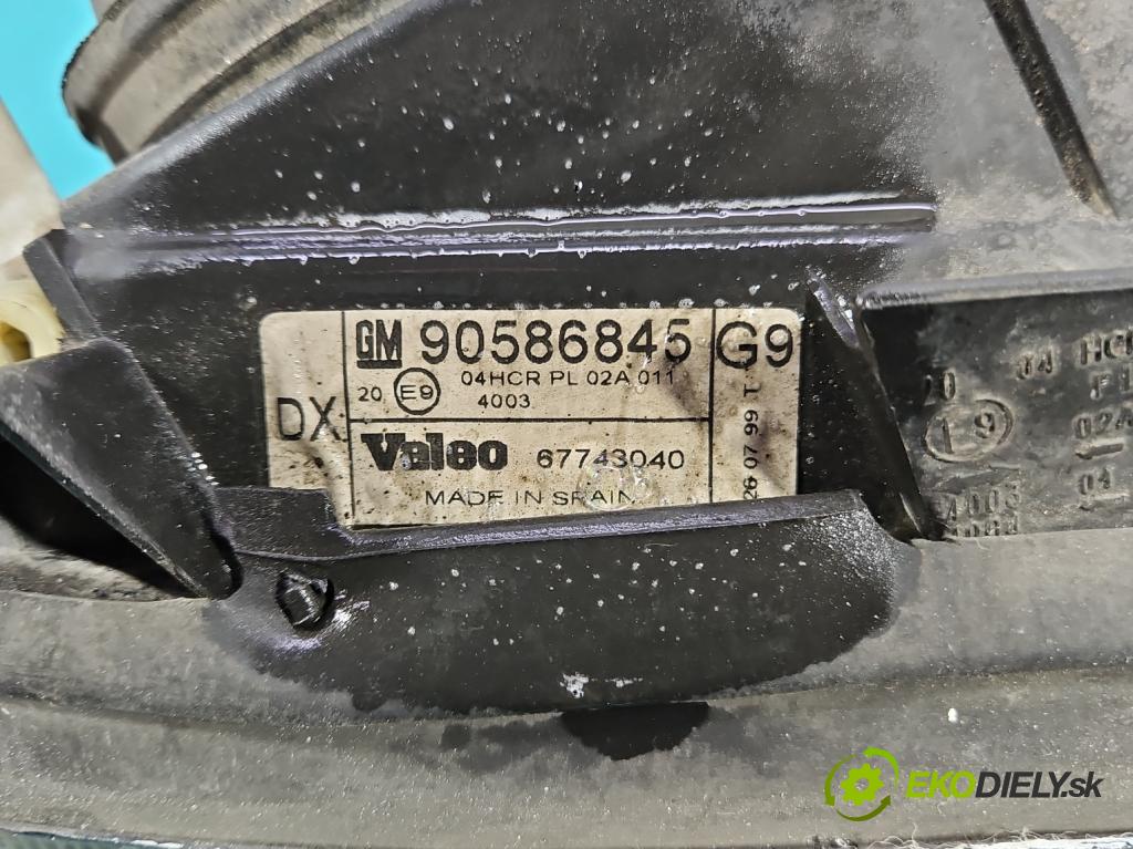 Opel Vectra B 1995-2002 1.8 16V 125 hp manual 92 kW 1796 cm3 4- světlo pravý 90586845 (Pravé přední světlo)