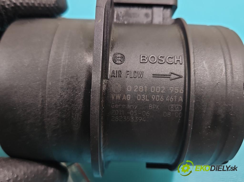 Audi Q5 2008-2016 2.0 tdi 170 HP manual 125 kW 1968 cm3 5- průtokoměr: 0281002956 (Váha vzduchu)