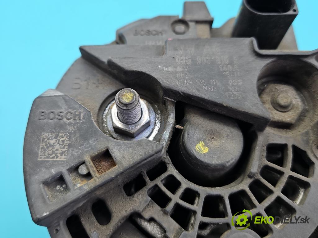 Audi Q5 2008-2016 2.0 tdi 170 HP manual 125 kW 1968 cm3 5- Alternator 03G903016E (Alternátor)