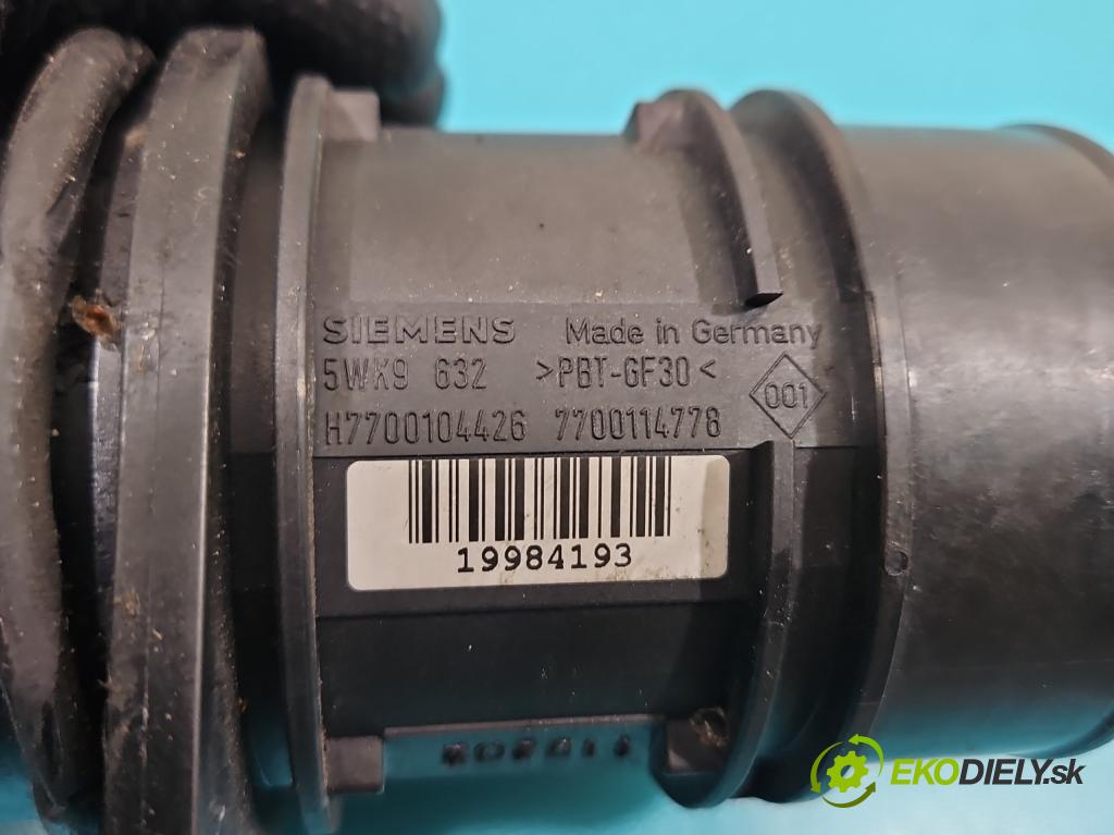 Volvo V40 I 1995-2004 1.9 dci 116 HP manual 85 kW 1870 cm3 5- průtokoměr: 5WK9632 (Váha vzduchu)