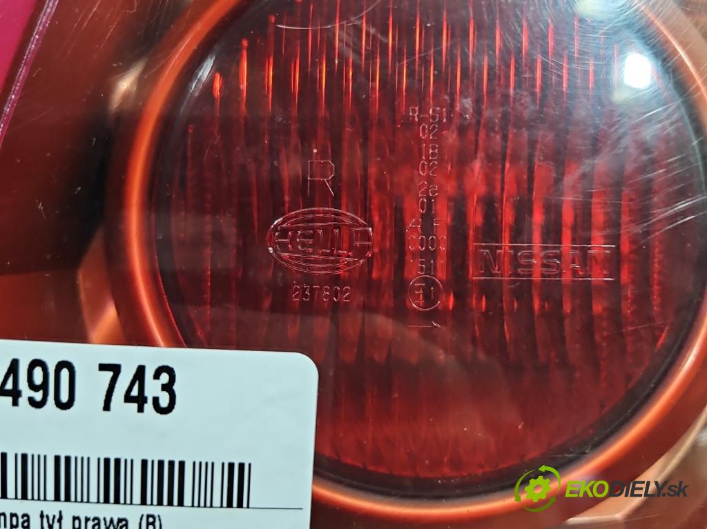 Nissan Almera N16 2000-2006 1.8 16V 116 hp manual 85 kW 1769 cm3 5- světlo zadní pravé (Klika dveří ostatní)