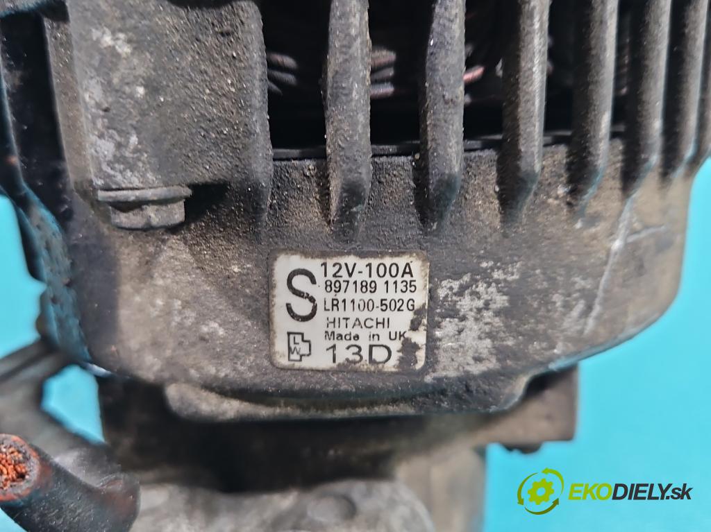 Opel Corsa C 2000-2006 1.7 dti 75 HP manual 55 kW 1686 cm3 3- Alternator  (Alternátor)