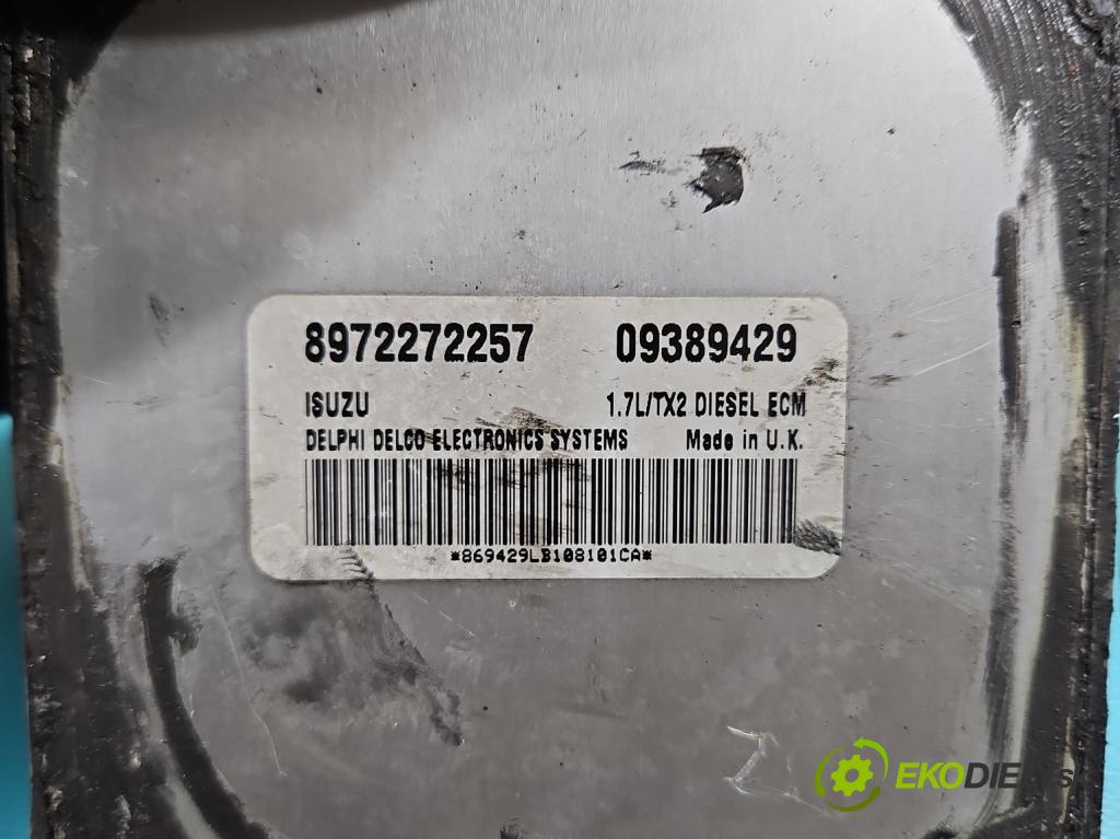 Opel Corsa C 2000-2006 1.7 dti 75 HP manual 55 kW 1686 cm3 3- riadiaca jednotka motora 09389429