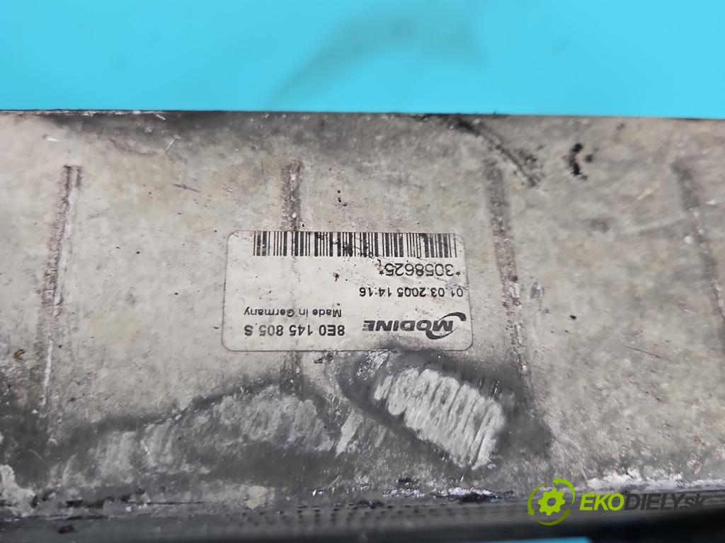 Audi A4 B7 2004-2008 1.9 TDI 116 hp manual 85 kW 1896 cm3 5- Intercooler 8E0145805S (Intercooler (chladič stlačeného vzduchu))
