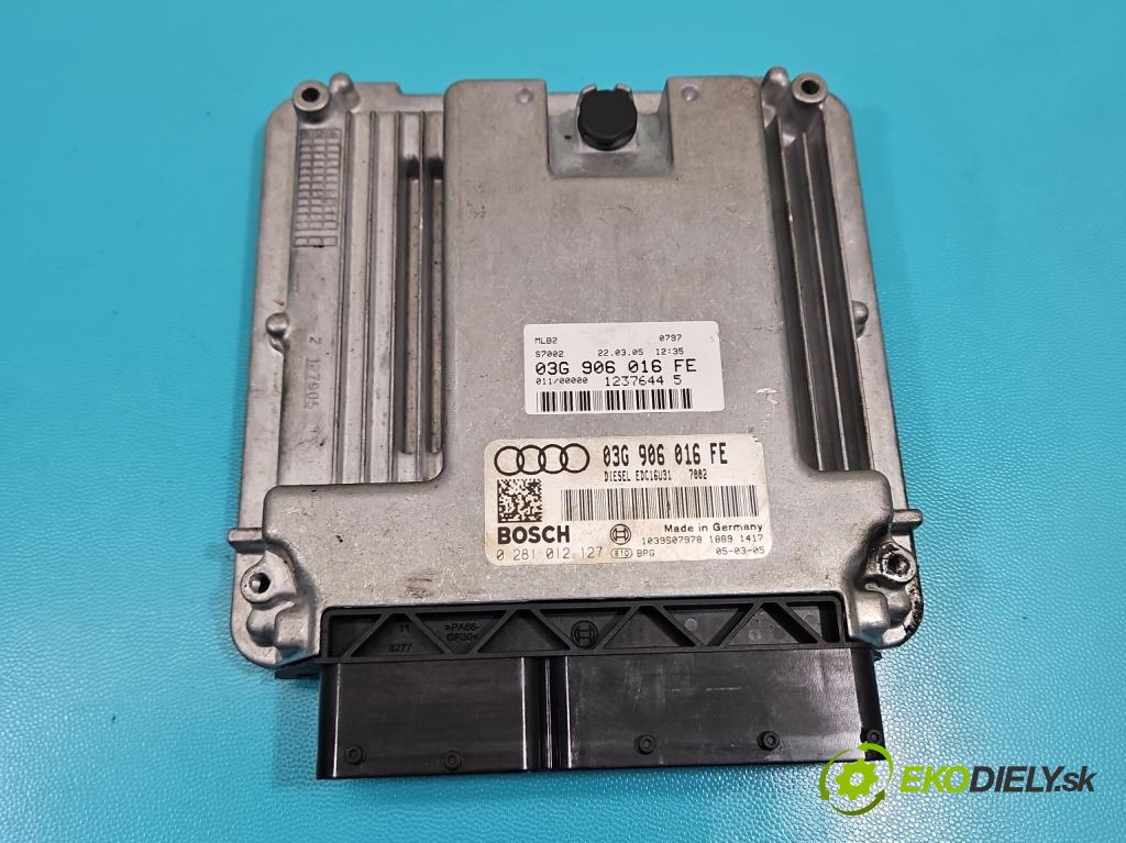 Audi A4 B7 2004-2008 1.9 TDI 116 HP manual 85 kW 1896 cm3 5- riadiaca jednotka motora 03G906016FE