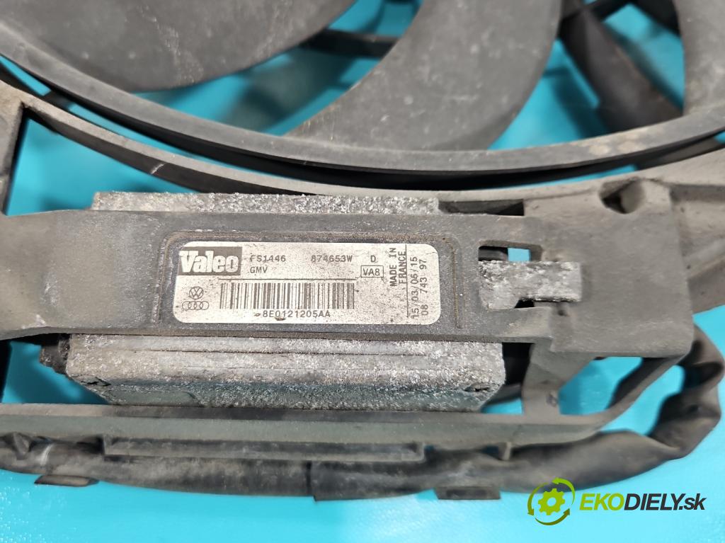 Audi A4 B7 2004-2008 1.9 TDI 116 HP manual 85 kW 1896 cm3 5- Ventilátor chladiča 8E0121205AA