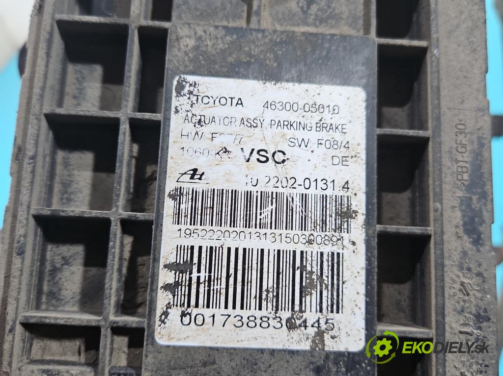 Toyota Avensis III T27 2009-2018 2.0 D4D 126 HP manual 93 kW 1998 cm3 5- Brzda manuál: elektrický: 46300-05010 (Ručná brzda)