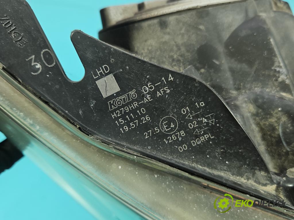 Toyota Avensis III T27 2009-2018 2.0 D4D 126 HP manual 93 kW 1998 cm3 5- Reflektor: pravý H279HR-AE (Svetlo predné pravé)