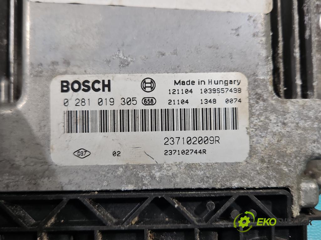 Renault Scenic III 2009-2016 1.6 dci 131 HP manual 96 kW 1598 cm3 5- riadiaca jednotka motora 0281019305