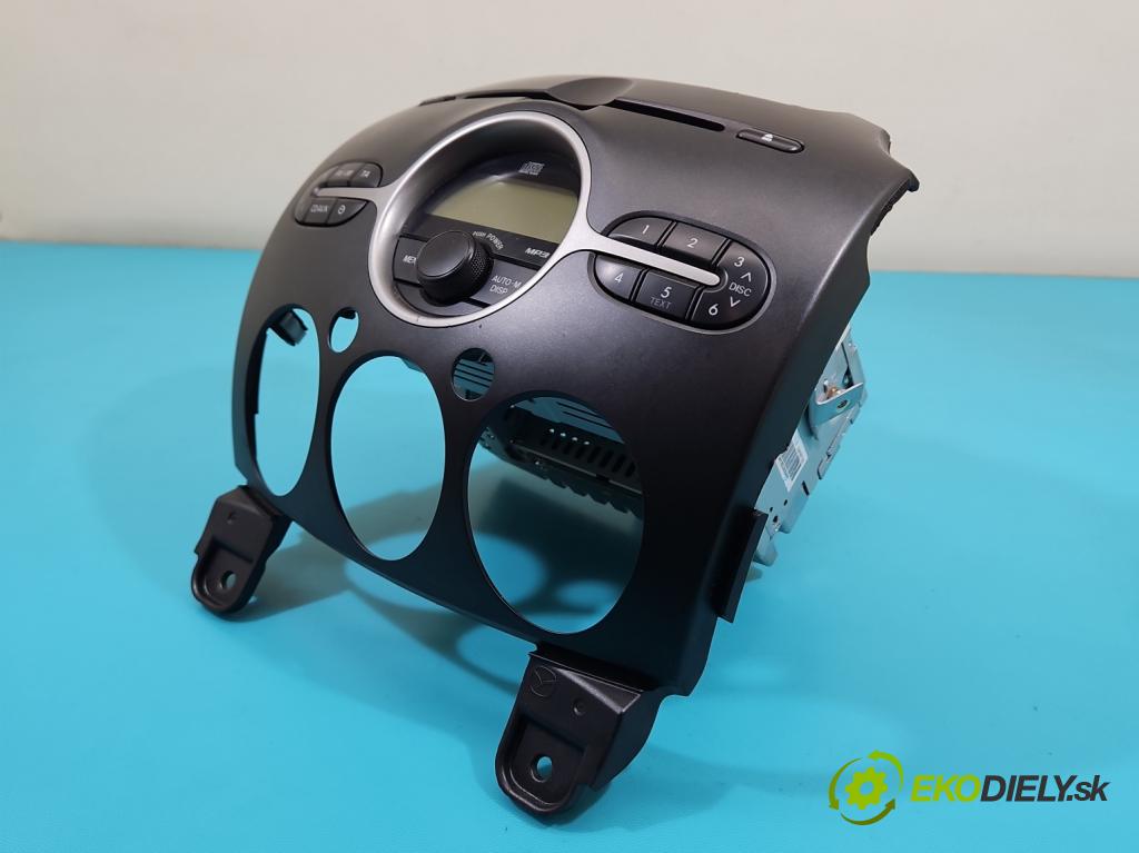 Mazda 2 II 2007-2014 1.3 16V 75 HP manual 55 kW 1349 cm3 5- Radio originál 14797726