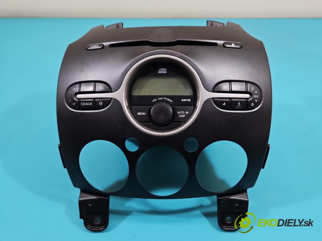 Mazda 2 II 2007-2014 1.3 16V 75 HP manual 55 kW 1349 cm3 5- Radio originál 14797726