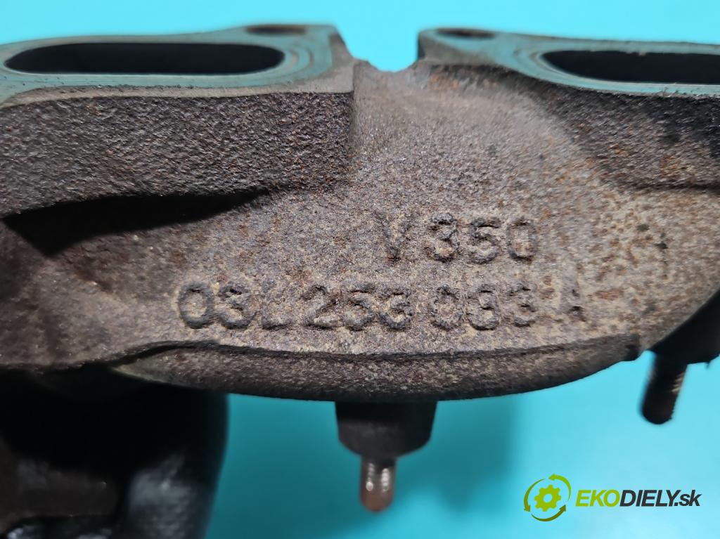 Audi Q5 2008-2016 2.0 tdi 170 hp manual 125 kW 1968 cm3 5- potrubí výfuk 03L253033A (Výfukové potrubí)