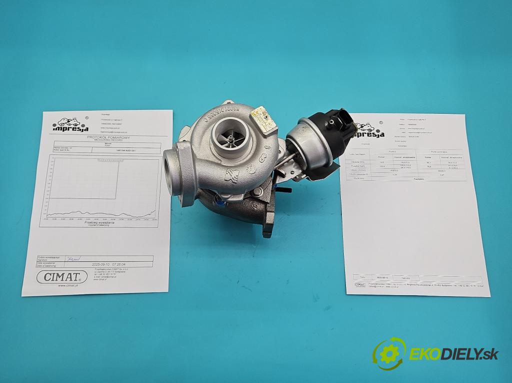 Audi Q5 2008-2016 2.0 tdi 170 hp manual 125 kW 1968 cm3 5- Turbodmychadlo repasováno BV43A-0189