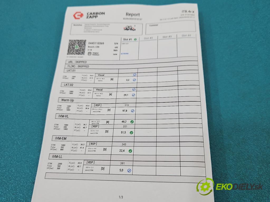 Audi Q5 2008-2016 2.0 tdi 170 HP manual 125 kW 1968 cm3 5- vstrek 0445110369 (Vstrekovač paliva)