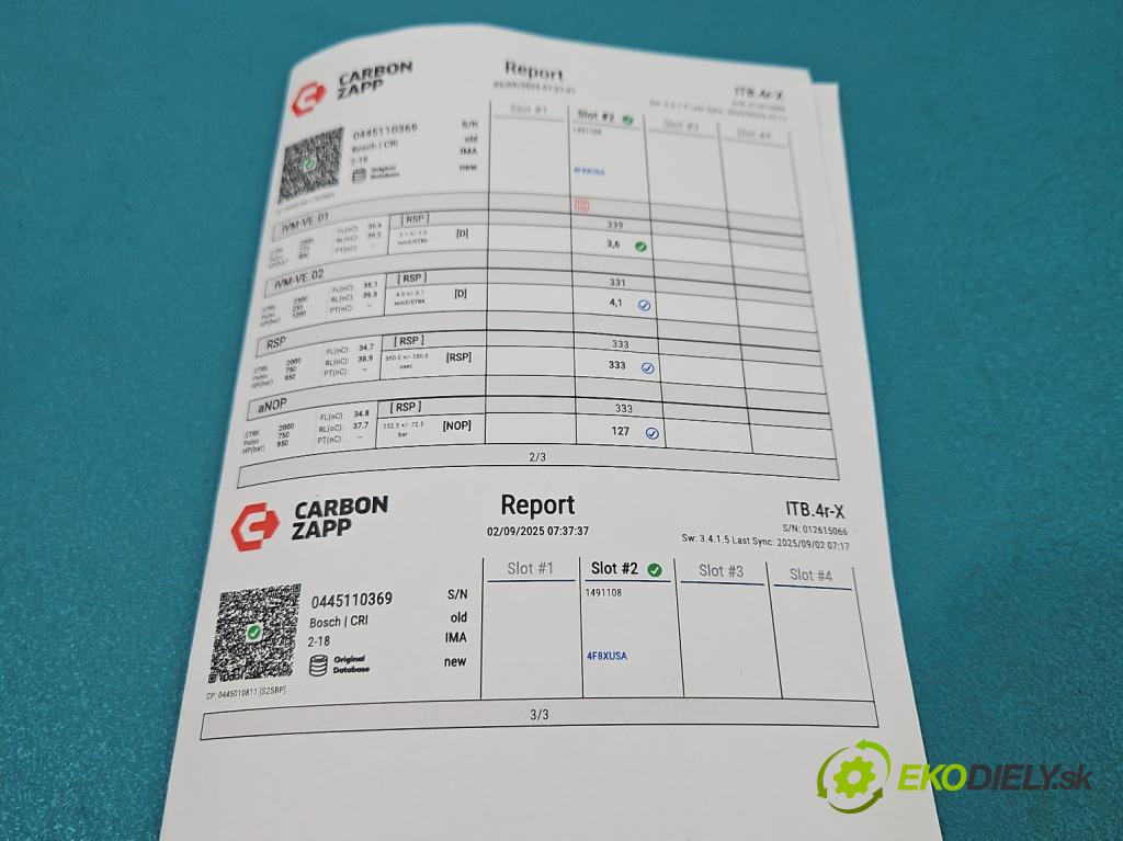 Audi Q5 2008-2016 2.0 tdi 170 HP manual 125 kW 1968 cm3 5- vstrek 0445110369 (Vstrekovač paliva)