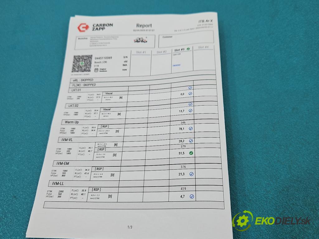 Audi Q5 2008-2016 2.0 tdi 170 HP manual 125 kW 1968 cm3 5- vstrek 0445110369 (Vstrekovač paliva)