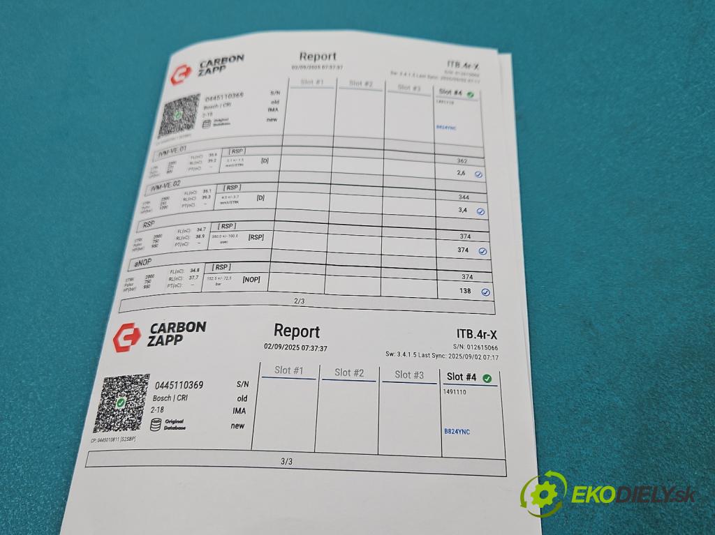 Audi Q5 2008-2016 2.0 tdi 170 HP manual 125 kW 1968 cm3 5- vstrek 0445110369 (Vstrekovač paliva)