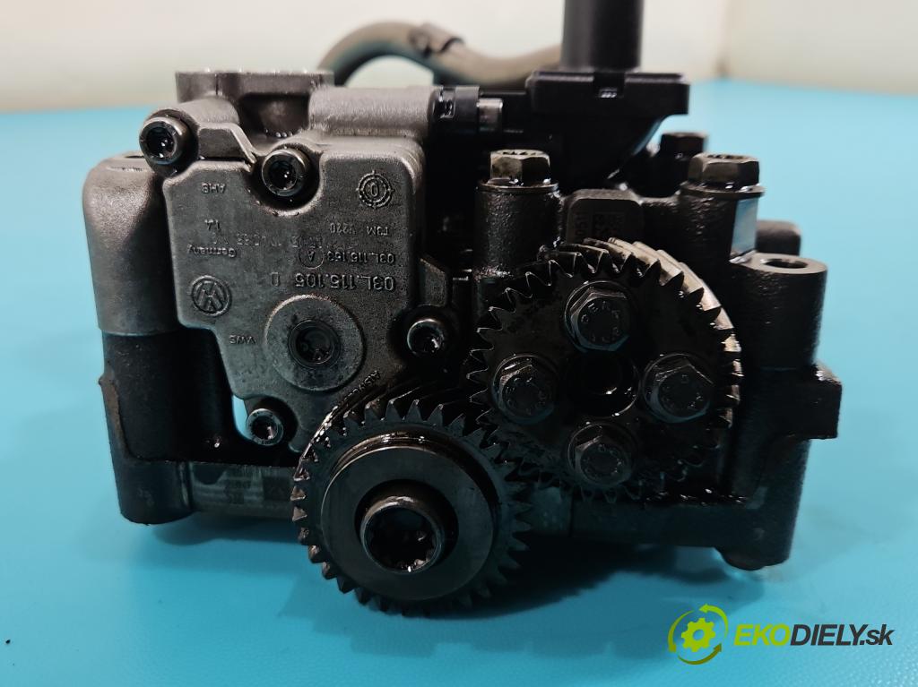 Audi Q5 2008-2016 2.0 tdi 170 HP manual 125 kW 1968 cm3 5- čerpadlo oleja: 03L103537 (Olejová pumpa)