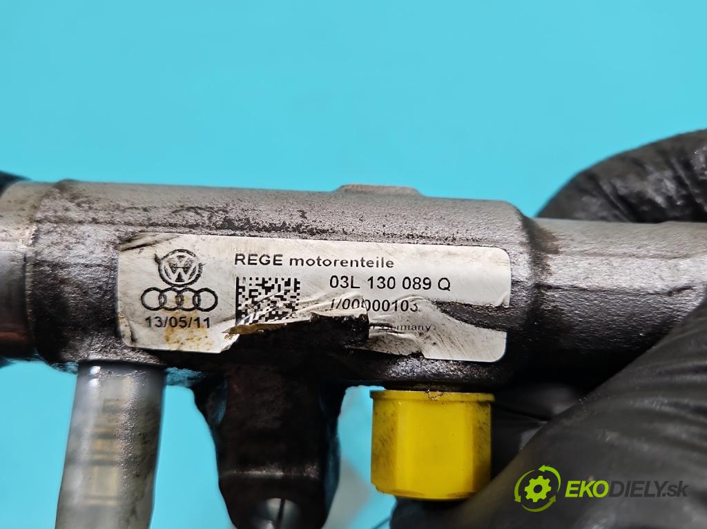 Audi Q5 2008-2016 2.0 tdi 170 HP manual 125 kW 1968 cm3 5- lišta vstrekovacia 03L130089Q (Vstrekovacia lišta)