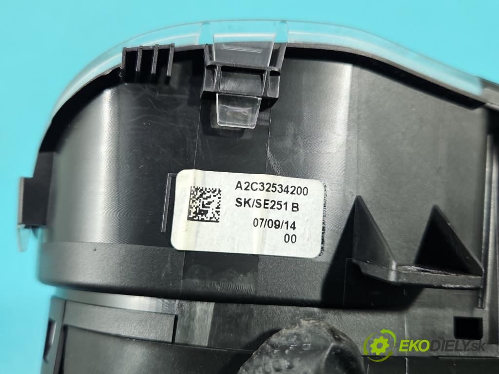 Skoda Rapid 2012-2019 1.6 tdi 90 HP manual 66 kW 1598 cm3 5- prístrojovka/ budíky A2C83471900 (Prístrojová doska)