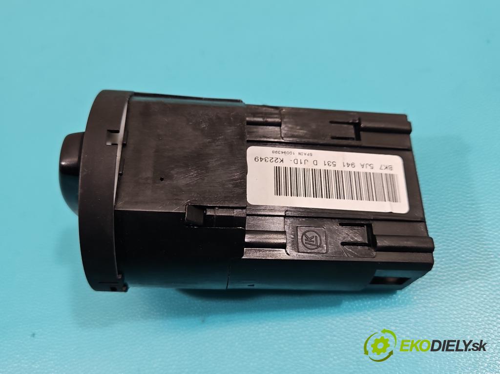 Skoda Rapid 2012-2019 1.6 tdi 90 hp manual 66 kW 1598 cm3 5- Přepínač světel na deska: 5JA941531D