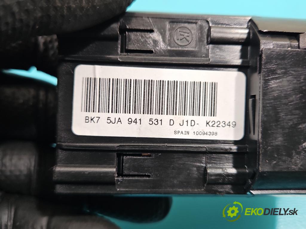Skoda Rapid 2012-2019 1.6 tdi 90 hp manual 66 kW 1598 cm3 5- Přepínač světel na deska: 5JA941531D