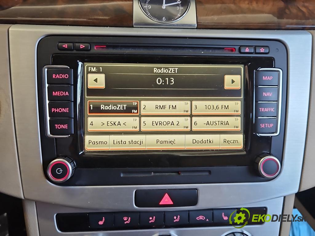 Vw Passat B7 2010-2014 2.0 tdi 140 HP automatic 103 kW 1968 cm3 5- Radio originál 1T0035680H
