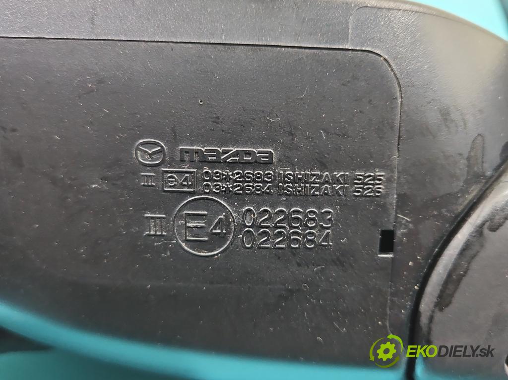 Mazda 2 II 2007-2014 1.3 16V 75 hp manual 55 kW 1349 cm3 5- zpětné zrcátko levé (Klika dveří ostatní)