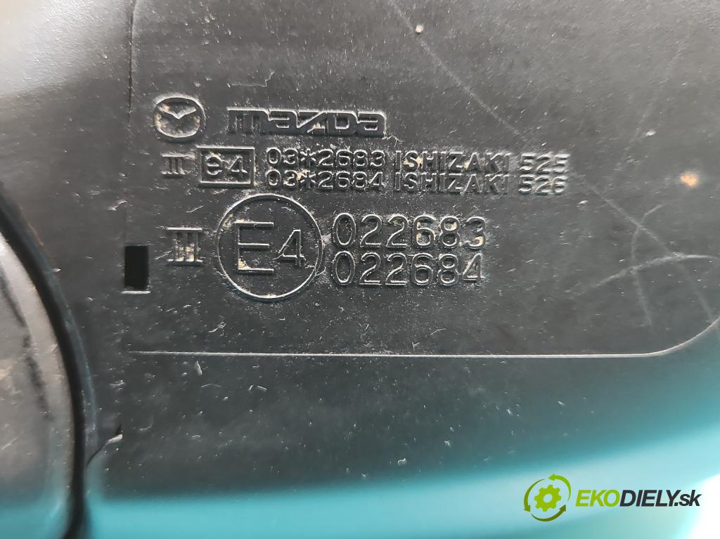 Mazda 2 II 2007-2014 1.3 16V 75 hp manual 55 kW 1349 cm3 5- zpětné zrcátko pravé  (Klika dveří ostatní)
