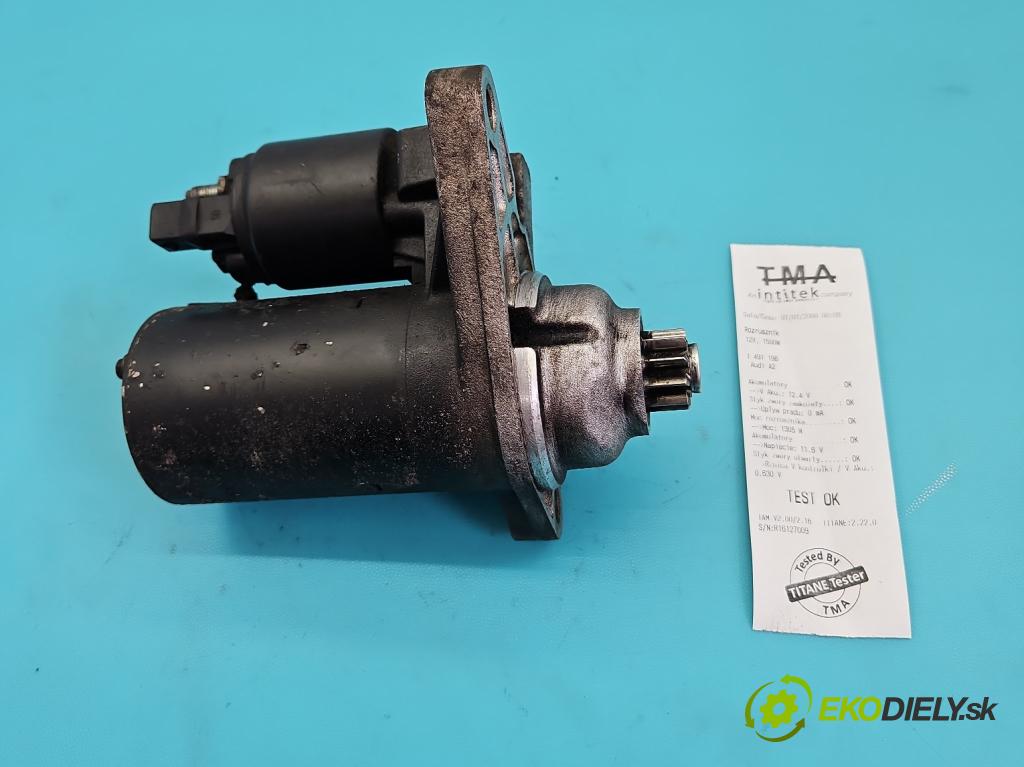 Audi A2 1.4 16V 75 HP manual 55 kW 1390 cm3 5- štartér 0001121016 (Štartér)
