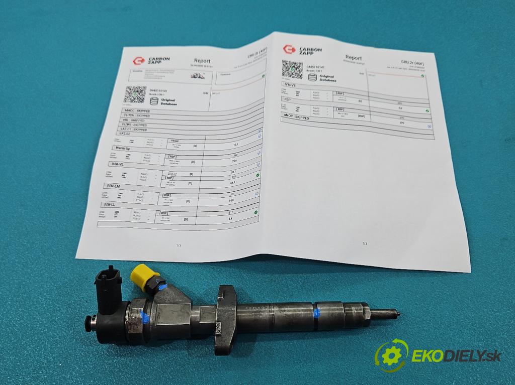 Renault Master II 1998-2010 2.5 dci 99 HP manual 73 kW 2463 cm3 5- vstrek 0445110141 (Vstrekovač paliva)