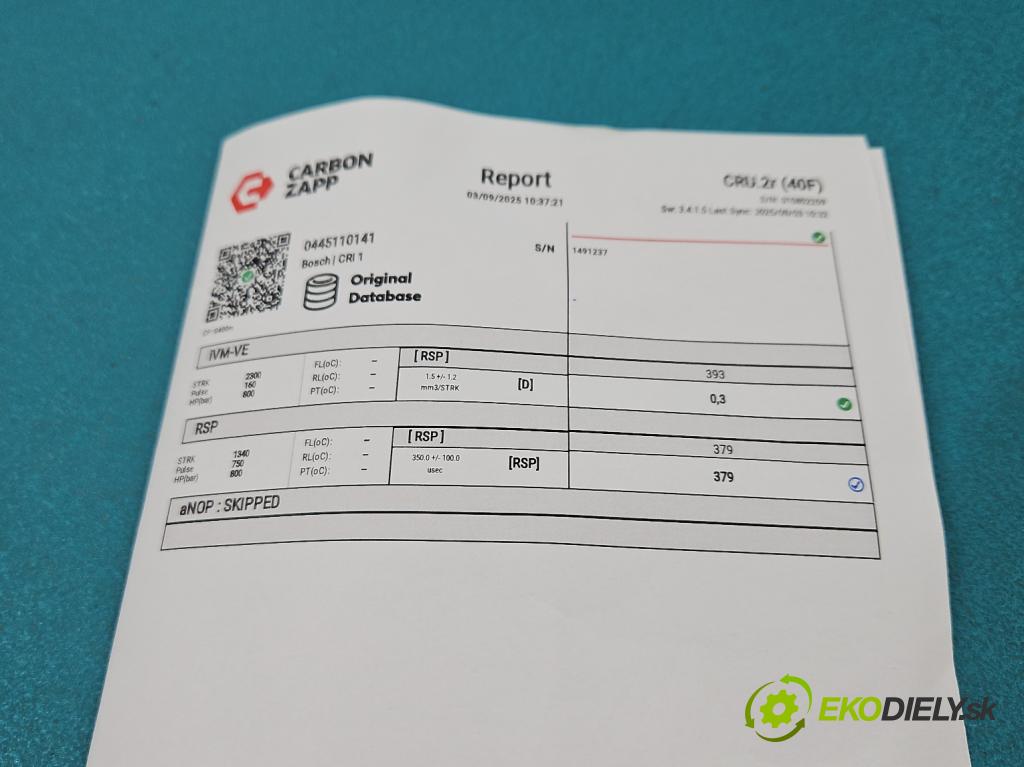 Renault Master II 1998-2010 2.5 dci 99 HP manual 73 kW 2463 cm3 5- vstrek 0445110141 (Vstrekovač paliva)