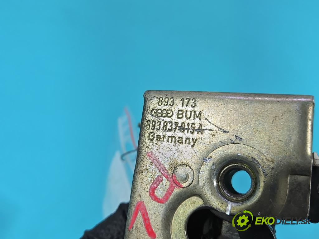 Audi 80 B3 1986-1991 1.8 90 hp manual 66 kW 1781 cm3 4- zámek přední levý 893837015A