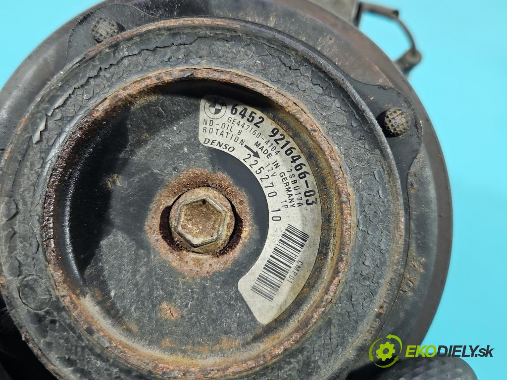 Bmw 5 F10 2010-2017 2.0 T 245KM automatic 180 kW 1997 cm3 4- Kompresor: klimatizácie 9216466 (Kompresor klimatizácie)