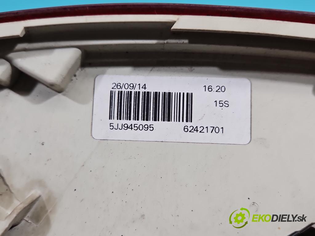 Skoda Rapid 2012-2019 1.6 tdi 90 hp manual 66 kW 1598 cm3 5- světlo zadní levé 5JJ945095 (Klika dveří ostatní)