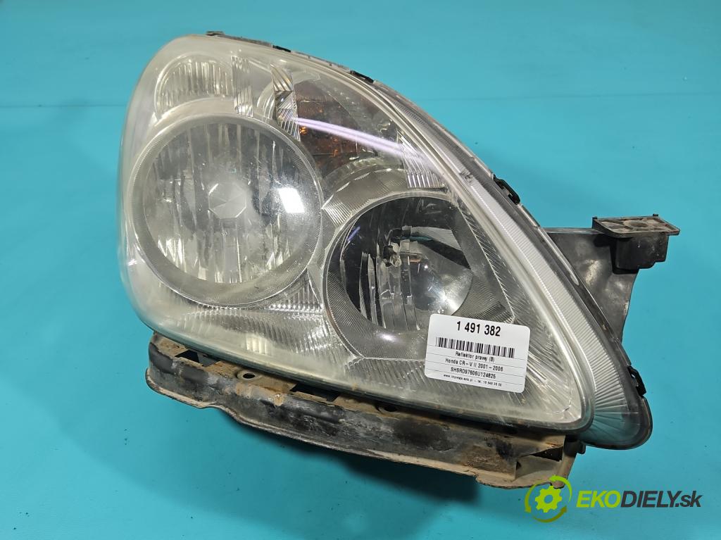 Honda CR-V II 2001-2006 2.2 i-CTDi 140 HP manual 103 kW 2204 cm3 5- Reflektor: pravý 33100-SCA-G010-M1 (Svetlo predné pravé)