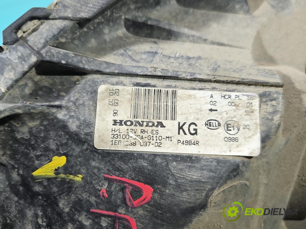 Honda CR-V II 2001-2006 2.2 i-CTDi 140 HP manual 103 kW 2204 cm3 5- Reflektor: pravý 33100-SCA-G010-M1 (Svetlo predné pravé)