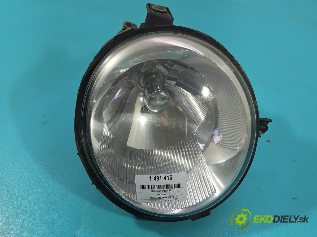 Vw Lupo 1.0 8V 50KM manual 37 kW 997 cm3 3- světlo pravý 6X1941752J (Pravé přední světlo)