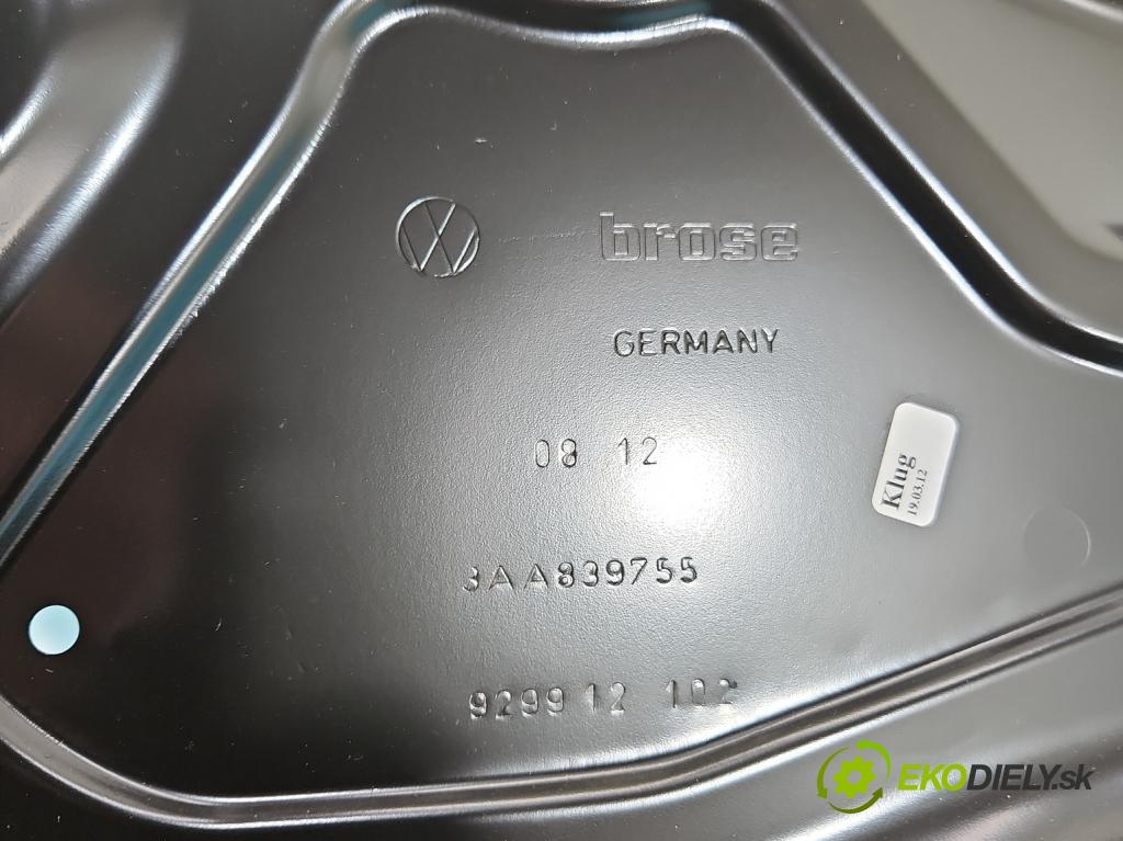 Vw Passat B7 2010-2014 2.0 tdi 140 hp automatic 103 kW 1968 cm3 5- mechanismus stahování zadní levý 3C0959794B