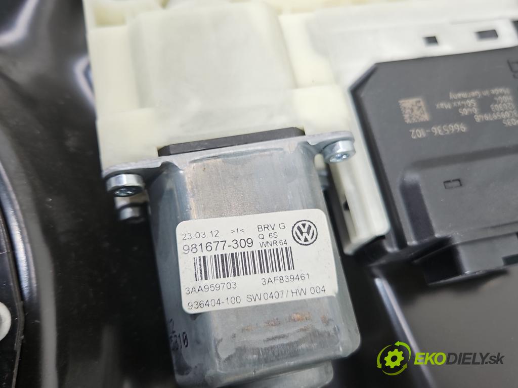 Vw Passat B7 2010-2014 2.0 tdi 140 hp automatic 103 kW 1968 cm3 5- mechanismus stahování zadní levý 3C0959794B