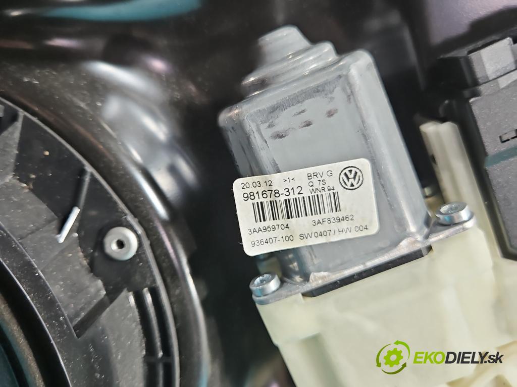 Vw Passat B7 2010-2014 2.0 tdi 140 hp automatic 103 kW 1968 cm3 5- mechanismus stahování zadní pravý 3C0959795B