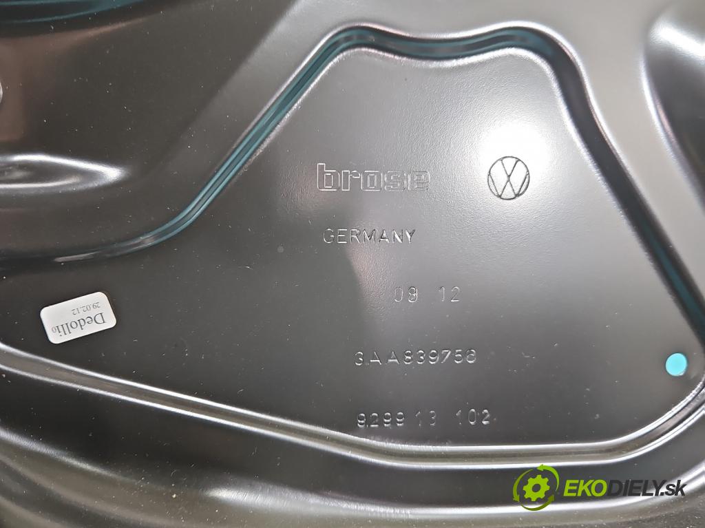 Vw Passat B7 2010-2014 2.0 tdi 140 hp automatic 103 kW 1968 cm3 5- mechanismus stahování zadní pravý 3C0959795B