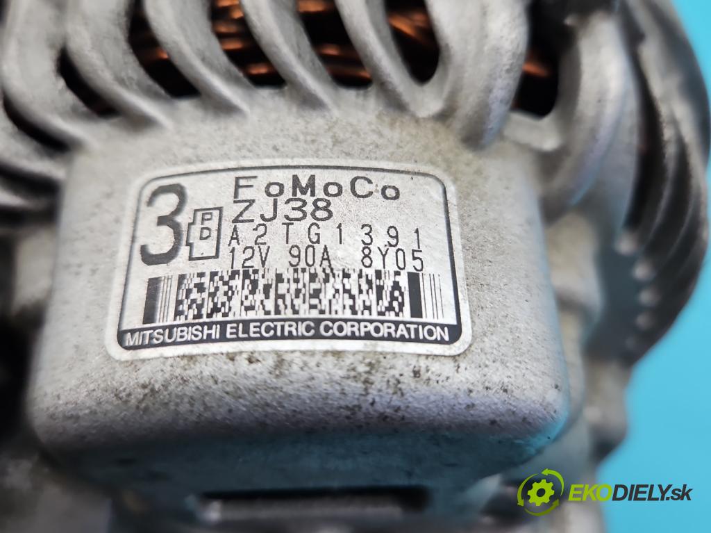 Mazda 2 II 2007-2014 1.3 16V 75 HP manual 55 kW 1349 cm3 5- Alternator A2TG1391 (Alternátor)