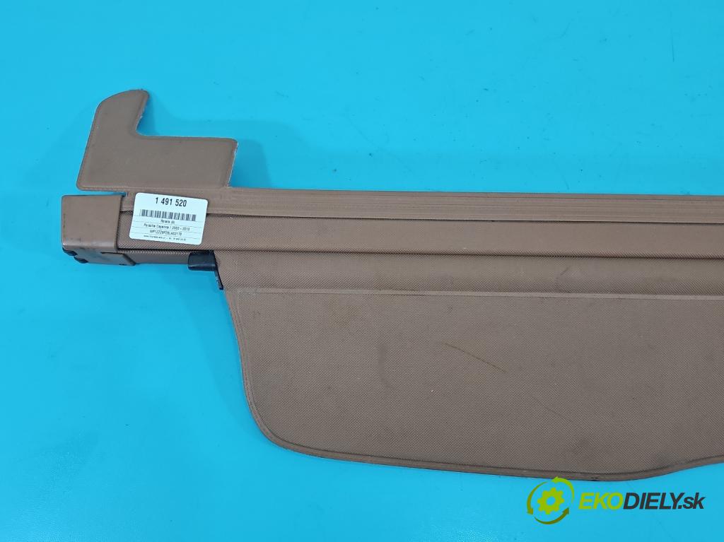 Porsche Cayenne I 2002-2010 3.2 V6 250 hp automatic 184 kW 3189 cm3 5- roleta  (Roleta zavazadlového prostoru)