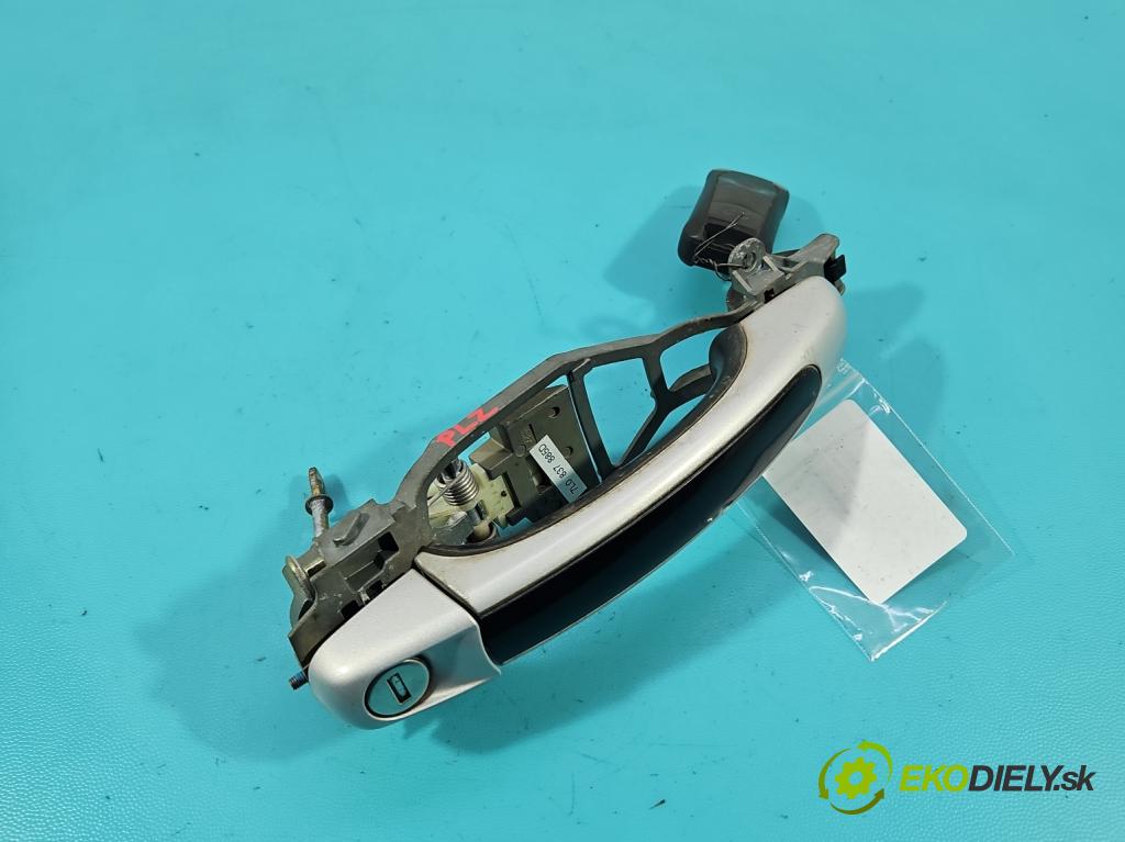 Porsche Cayenne I 2002-2010 3.2 V6 250 HP automatic 184 kW 3189 cm3 5- rukoväť predné ľavé mimo: 7L0837885D (Kľučka dverí vonkajšia predná ľavá)