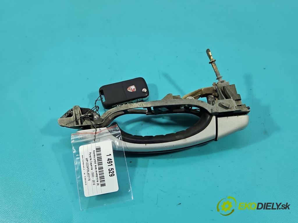 Porsche Cayenne I 2002-2010 3.2 V6 250 HP automatic 184 kW 3189 cm3 5- rukoväť predné ľavé mimo: 7L0837885D (Kľučka dverí vonkajšia predná ľavá)