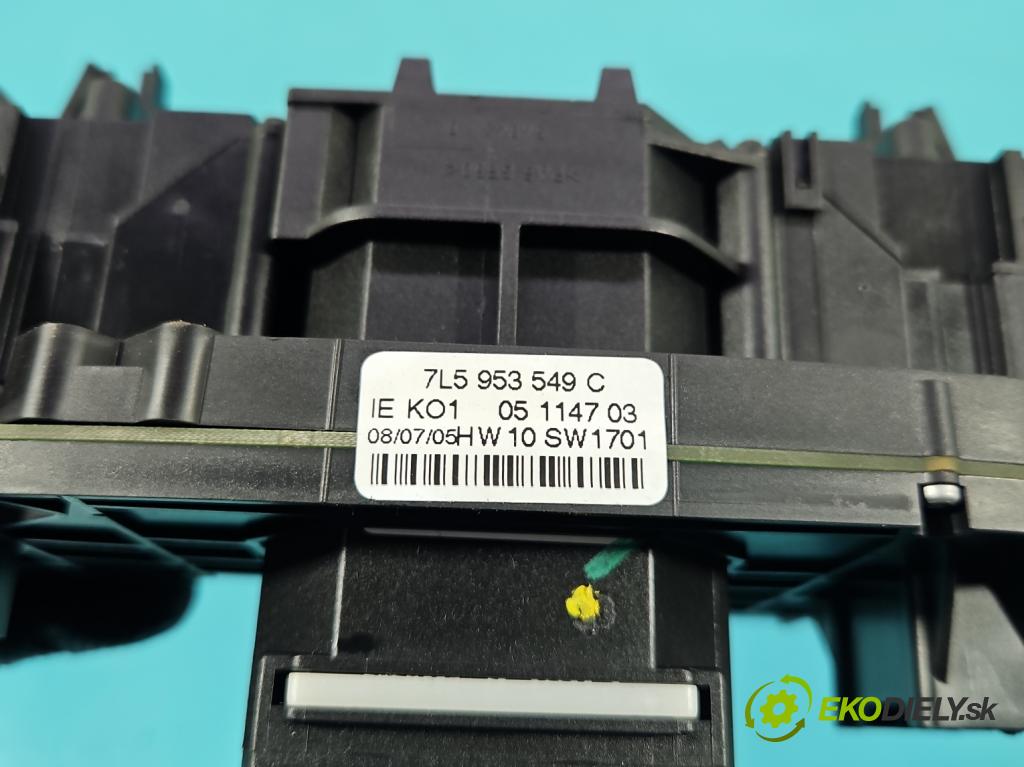 Porsche Cayenne I 2002-2010 3.2 V6 250 HP automatic 184 kW 3189 cm3 5- prepínač komplex: 7L5953549C (Prepínacie páčky pod volantom)