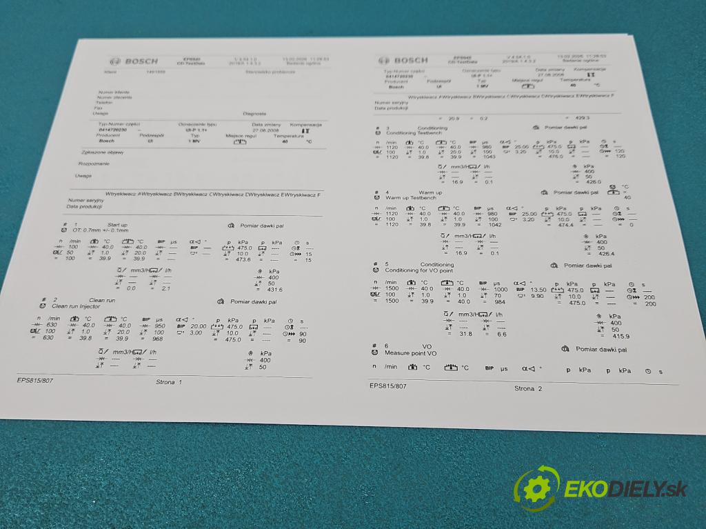 Audi A4 B7 2004-2008 1.9 TDI 116 hp manual 85 kW 1896 cm3 5- vstřikovací čerpadlo 0414720230 (Vstřikovač paliva)